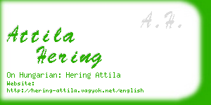 attila hering business card